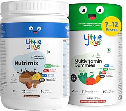 Little Joys Immunity Kit (7-12 years) | Nutrimix 350g & Multivitamin Gummies (30 Day Pack) | Supports Weight, Height, & Immunity on Amazon.ae - Price Tracker
