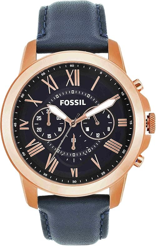 Fossil Leather Mens Quartz Watch on Amazon.ae - Price Tracker