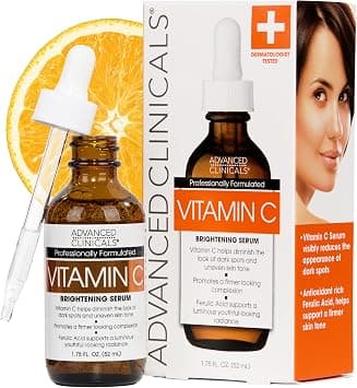 Advanced Clinicals Brightening Vitamin C Face Serum Anti Aging Eye Serum | Potent Vitamin C Face Moisturizer Acne Facial Serum For Dark Spot Treatment, Wrinkle Repair, & Uneven Skin Tone, 1.75 Fl Oz on Amazon - Best Deal Finder