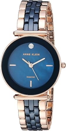 Anne Klein Womens Quartz Watch, Analog Display and Ceramic Strap على Amazon.ae - متتبع الأسعار