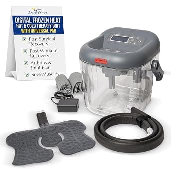 Brace Direct Digital Frozen Heat Hot and Cold Water Therapy Machine with Universal Pad- Pain Relief for Shoulder, Knee, Ankle, Hip and Back- Post Surgery, Arthritis, Joint Pain- - Best Deal Finder
