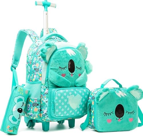 Meetbelify Kids Rolling Backpack with Wheels for Elementary Girls Boys Travel Luggage Carry on Backpack على Amazon.ae - متتبع الأسعار