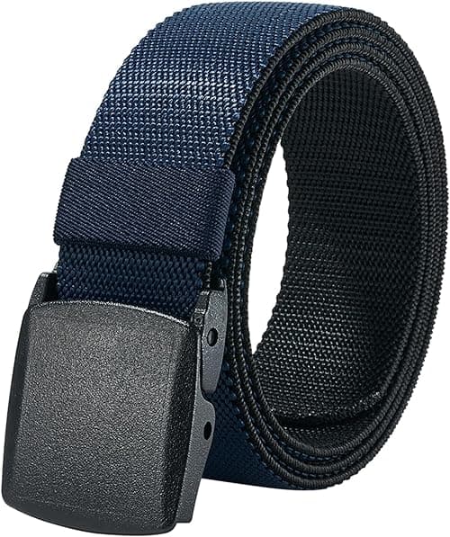 LionVII Men's Elastic Stretch Belts - 2 Colors in 1 Reversible Belt Strap with Plastic Buckle for Work Travel, 27-46" Waist on Amazon.ae - Price Tracker
