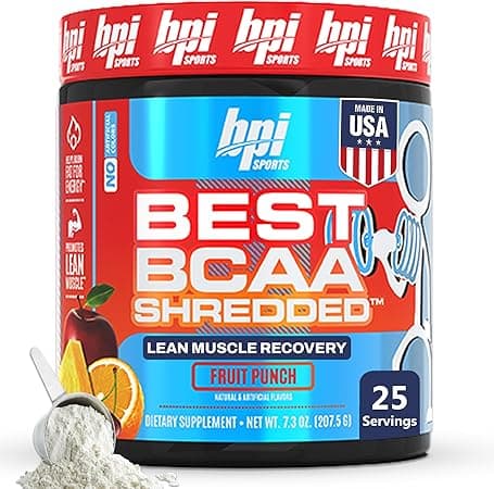 BPI Sports Best BCAA Shredded - Caffeine-Free Thermogenic Recovery Formula - BCAA Powder - Lean Muscle Building - Accelerated Recovery - Weight Loss - Hydration - Fruit Punch - 25 Servings - 9.7 oz. on Amazon.ae - Price Tracker