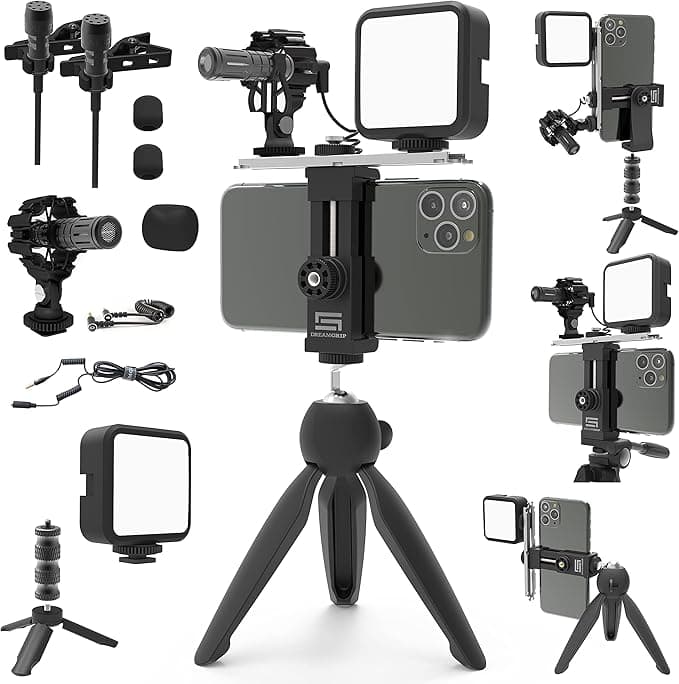 SCOUT MOJO 2 Plus Modular Rig Kit with 3 Microphones,LED Light,and ALL-IN Accessories Set for PRO Video Production with Any Smartphone for Journalists,Vloggers,YouTubers,and Content Creators on Amazon.ae - Price Tracker