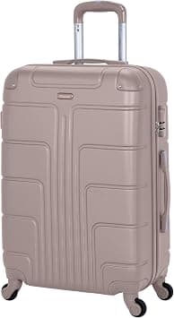 Senator Lightweight Luggage Checked Bag- 24 Inches Hardshell Suitcase Spinner Luggage for Travel A1012 | ABS Medium Size Luggage with Spinner Wheels 4 (Checked Luggage 24-Inch, Khaki) على Amazon.ae - متتبع الأسعار