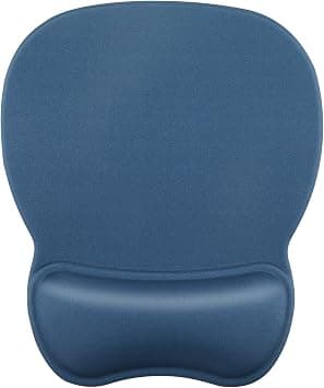 MROCO Ergonomic Mouse Pad with Gel Wrist Support, Comfortable Mousepad with Smooth Wrist Rest Surface and Non-Slip PU Base for Pain Relief, Computer, Laptop, Office & Home, 9.4 x 8.1 in, Navy Blue - Best Deal Finder