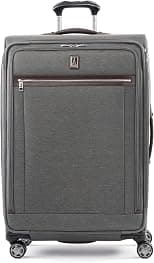 Travelpro Platinum Elite Softside Expandable Checked Luggage, 8 Wheel Spinner Large Suitcase, TSA Lock, Men and Women - Best Deal Finder