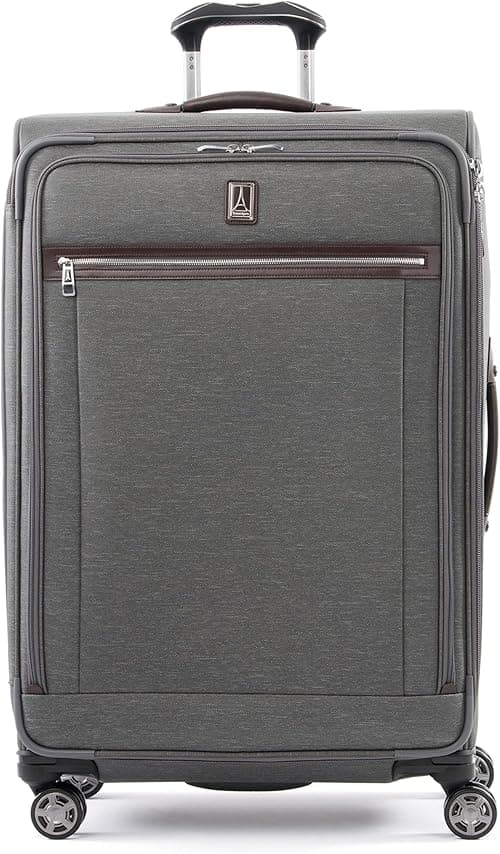 Travelpro Platinum Elite Softside Expandable Checked Luggage, 8 Wheel Spinner Large Suitcase, TSA Lock, Men and Women on Amazon.ae - Price Tracker