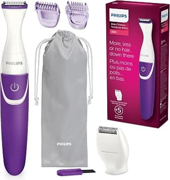 Philips Beauty Bikini Genie Cordless Trimmer for Bikini Line Hair Removal, with Shaving Head and Comb, BRT383/50 on Amazon.ae - Price Tracker
