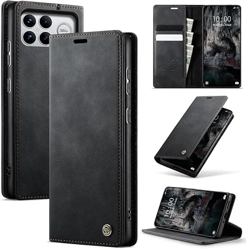 Flip Case for Xiaomi Poco F8 Ultra 5G Premium PU Leather,RFID Protective,Foldable Stand,Mobile phone case Leather with Card Slot and Stand Function,Xiaomi Poco F8 Ultra 5G Case,Black on Amazon.ae - Price Tracker