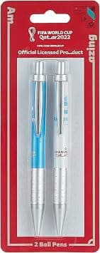 FIFA World Cup Qatar 2022 Set of 2 Ball Pen For Office, College and Daily Use, Ideal Gift for Football game lover Argentina على Amazon.ae - متتبع الأسعار