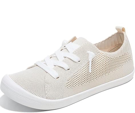 ALTOCIS Women's Knit Slip On Sneakers Ladies Elastic Low Top Flats Lightweight Breathe Mesh Fashion Sneakers Cute Flying Woven Loafers على Amazon.ae - متتبع الأسعار