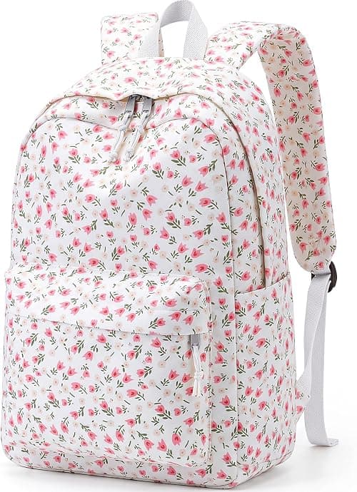 School Backpack for Girls Kids Nylon Backpacks Cute Bookbag Waterproof Preppy Backpack Travel Laptop Bag for Student على Amazon.ae - متتبع الأسعار