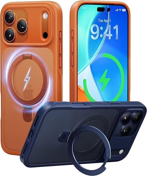 CASEKOO [Cosmic Orange] for 17 Pro Max Case with Magnetic Ring Stand [Military Drop Protection] [Fit for MagSafe] Shockproof Translucent Matte Slim Phone Cover for 17 Pro Max Case 6.9" على Amazon.ae - متتبع الأسعار