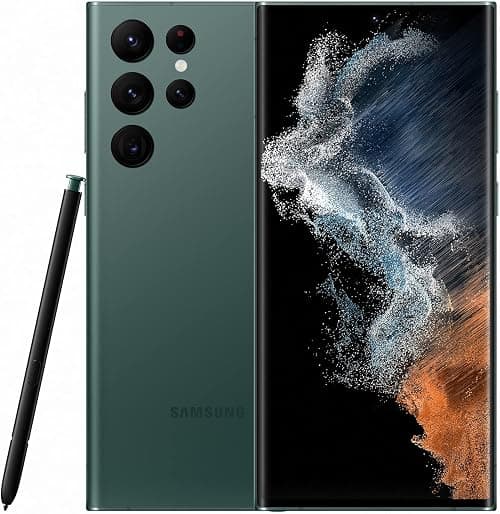 Samsung Galaxy S22 Ultra 5G Mobile Phone 512GB SIM Free Android Smartphone Green- International Version على Amazon.ae - متتبع الأسعار