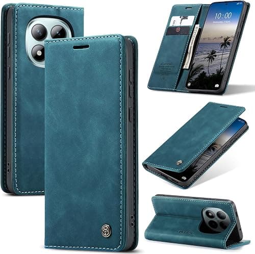 Wallet Case for Xiaomi Redmi Note 15 Pro Plus 5G with Card Holder, Kickstand Blocking Magnetic Closure Protective PU Leather Cover for Xiaomi Redmi Note 15 Pro Plus Flip Case Wallet - Green on Amazon.ae - Price Tracker