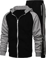 GXAMOY Men's 2 Pieces Tracksuits Running Sports Suits Drawstring Waistband Sweatsuit - Best Deal Finder