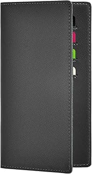 Hoffi Black Checkbook Covers for Personal Duplicate Checks, Genuine Leather Checkbooks Register Cover Holder Wallets for Women&Men, Dark Gray, One size, Classic on Amazon.ae - Price Tracker