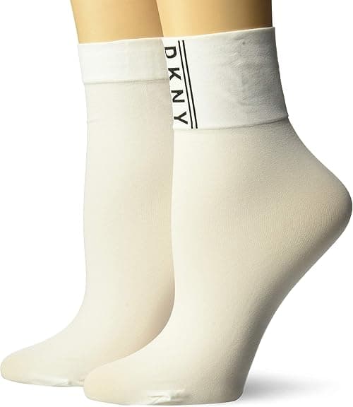 DKNY Women's Anklet 2-Pack Bright Logo Outline/White, One Size on Amazon.ae - Price Tracker