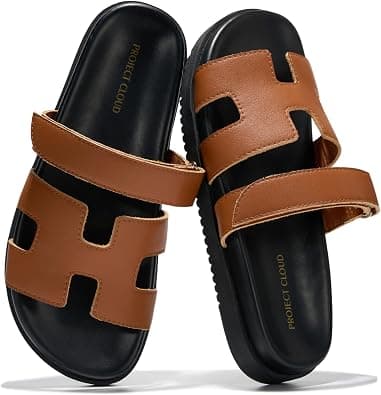 Project Cloud Mayven womens Slide | Plush Soft Insole Water Resistant Beach Footwear - Stylish Womens Slides Comfortable Women Sandals - Non-Slip Outsole on Amazon.ae - Price Tracker