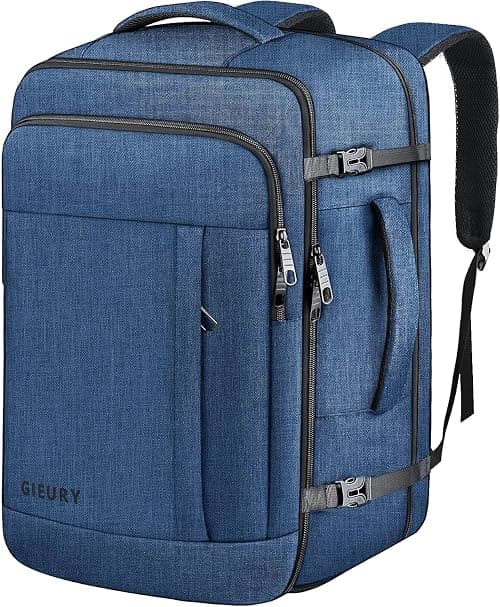 Gieury Carry On Backpack, 40-50L Travel Backpack, Expandable Luggage Backpack for Men & Women على Amazon.ae - متتبع الأسعار