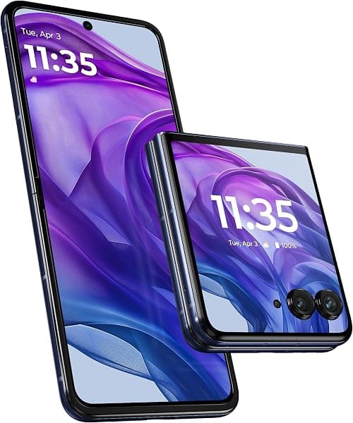 MOTOROLA Razr 50 Ultra 5G, 12GB+12GB RAM, 512 GB ROM, Snapdragon 8s Gen 3, 6.9 + 4.0" pOLED Display, TurboPower 45W, Android 14, Midnight Blue on Amazon.ae - Price Tracker