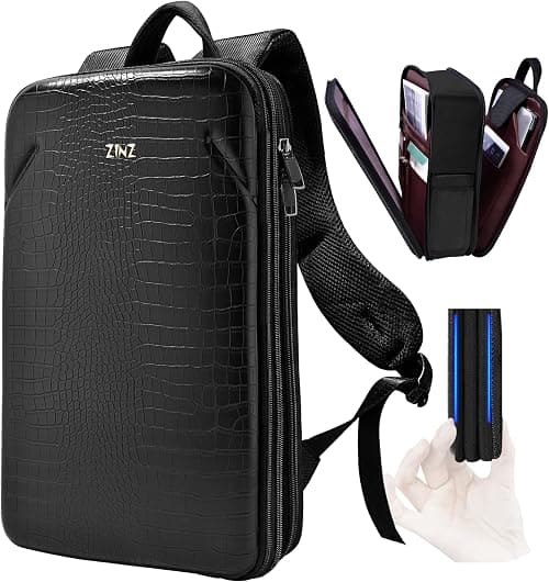 ZINZ Slim & Expandable Laptop Backpack 15 15.6 16 Inch Case, Water Resistant Travel Backpack Compatible with MacBook Pro/Neo 16" 15", Dell XPS 15 16 and Most 15" 15.6" 16" Notebooks على Amazon.ae - متتبع الأسعار