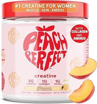 Peach Perfect Creatine Monohydrate Powder, Glute Builder Creatine for Women with Collagen, BCAAs, 5g Vegan Micronized Creatine per Serving, for Energy, Muscle Support, 30 SVG, Peach Flavor - Amazon.ae Price Tracker