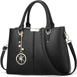 Purse and Handbags for Women, 3 Zip Compartments Tote Bag Designer Shoulder Purse Top Handle Satchel Bags - Best Deal Finder