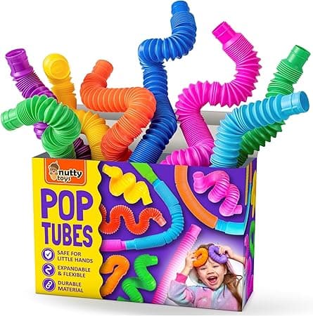 nutty toys Pop Tubes - Sensory Toys - Endless Creativity &amp; Fun for Kids and Toddlers |4 Pack Large| - Connect &amp; Pop! Top ADHD Autism Fidget 2025, Best Boy &amp; Girl Easter Gift Idea on Amazon.ae - Price Tracker