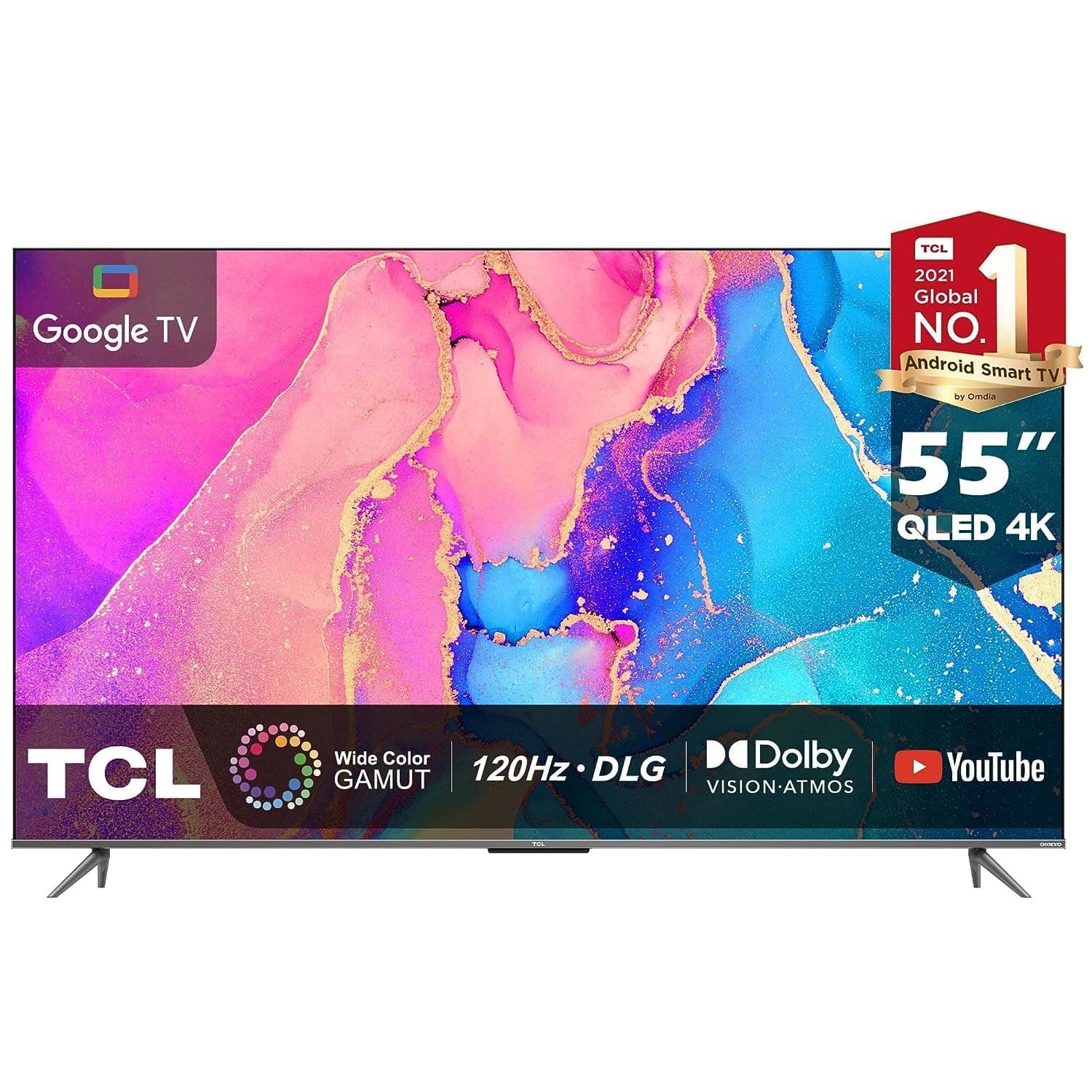 TCL 55 Inch TV 4K Ultra HD QLED Smart TV Dolby Vision IQ-Atmos HDR 10+ Game Master Wide Colour Gamut Onkyo Audio Quantum Dot Technology - 55C635 (2022 Model) on Amazon.ae - Price Tracker