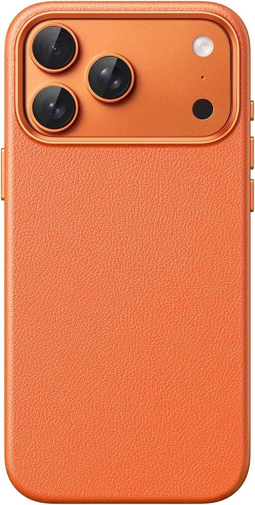 JETech Vegan Leather Case for iPhone 17 Pro, Cosmic Orange على Amazon.ae - متتبع الأسعار