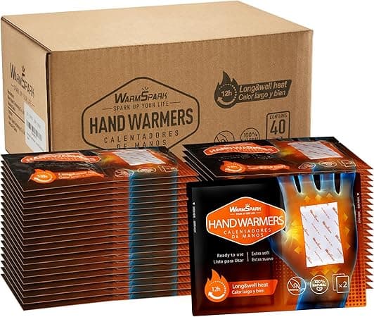 Hot Hand Warmers - 80 Count - Hand Warmers Disposable Single Use Air Activated Heat Packs for Hands, Toes and Body - Up to 12 Hours of Heat (40 Pairs) on Amazon.ae - Price Tracker