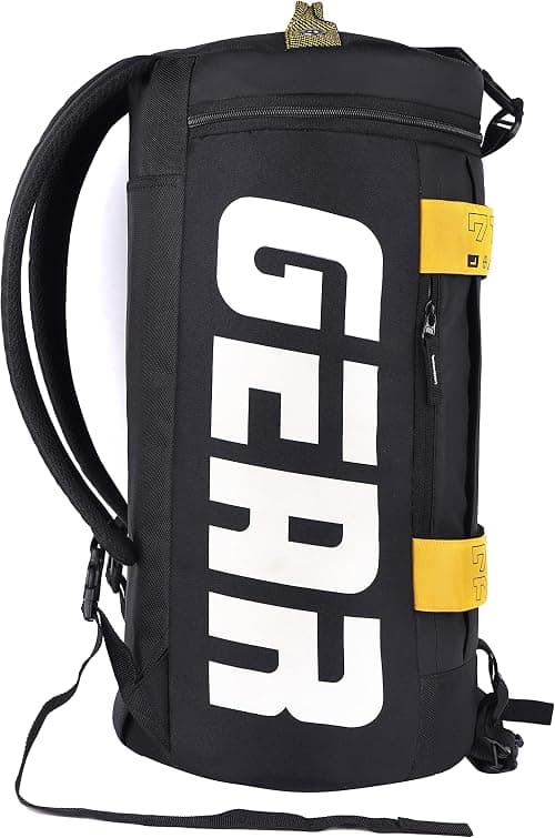 Gear Statement Maxis 33L Large Hybrid Duffle Backpack/Travel Duffle Bag/Sports Duffle/Gym Bag for Men/Women (Black-Yellow) on Amazon - Best Deal Finder