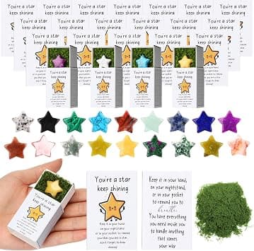 Pocket Hug Tokens, Natural Stone Star Shapes, Inspirational Gifts for Coworkers, Employees, Nurses, Teachers, Back to School, Thank You Present with Cards, Emotional Support Token Bulk Set, 24Pcs on Amazon.ae - Price Tracker