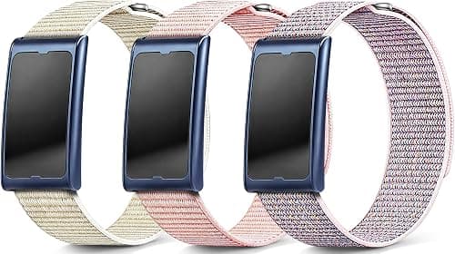3 Pack Nylon Bands Compatible with Amazfit Helio Strap Band, 22mm Breathable Soft Sport Hook and Loop Wristband, Fitness Tracker Bands Easy Adjustable and Lightweight Replacement Strap on Amazon.ae - Price Tracker
