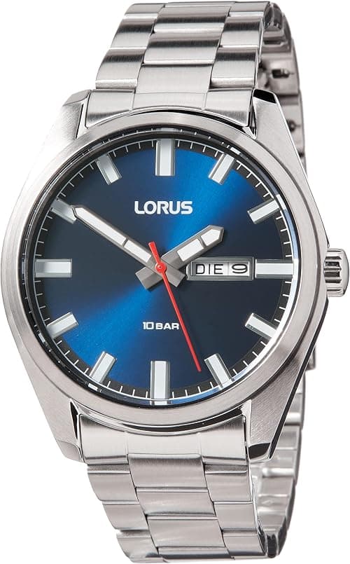 Lorus Mens Analogue Quartz Watch RH349AX9, Blue, Bracelet على Amazon.ae - متتبع الأسعار