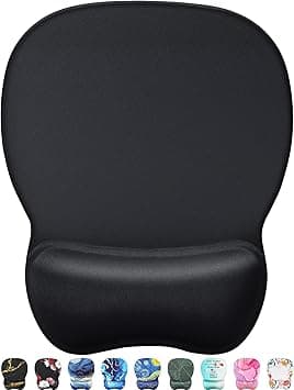 MROCO Ergonomic Mouse Pad with Gel Wrist Rest, Comfortable Mousepad with Smooth Wrist Support Surface and Non-Slip PU Base for Pain Relief, Computer, Laptop, Office & Home, 9.4 x 8.1 in, Black Color - Amazon.ae Price Tracker