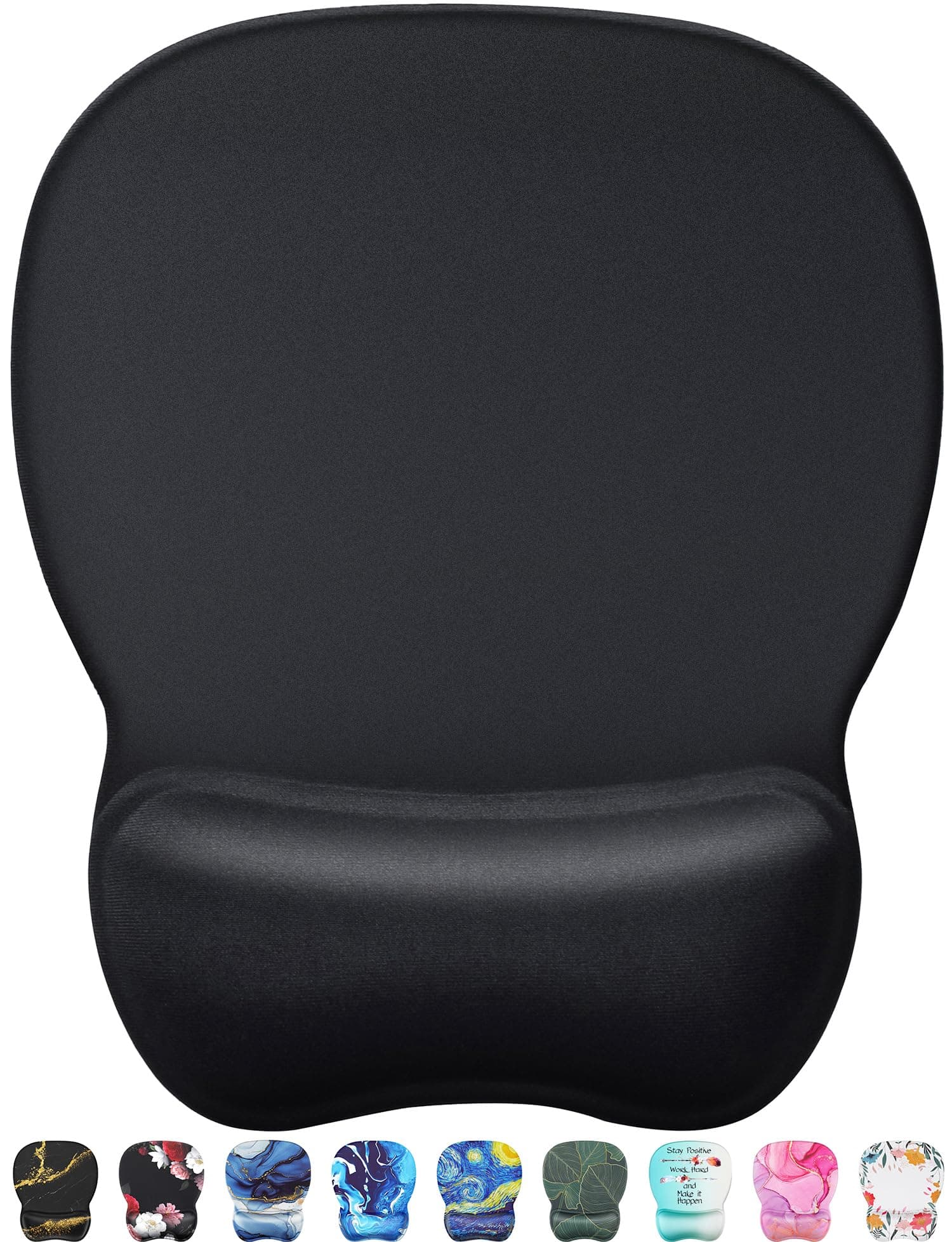 MROCO Ergonomic Mouse Pad with Gel Wrist Rest, Comfortable Mousepad with Smooth Wrist Support Surface and Non-Slip PU Base for Pain Relief, Computer, Laptop, Office & Home, 9.4 x 8.1 in, Black Color on Amazon.ae - Price Tracker