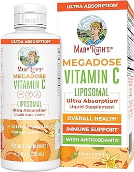 Megadose Vitamin C Liposomal by MaryRuth's (Citrus + Vanilla) 500mg | Enhanced Absorption Liquid Vitamin C | Immune Health Supplement for Men & Women | Vegan, Gluten Free, Sugar Free, Non-GMO | 7.6oz - Amazon.ae Price Tracker