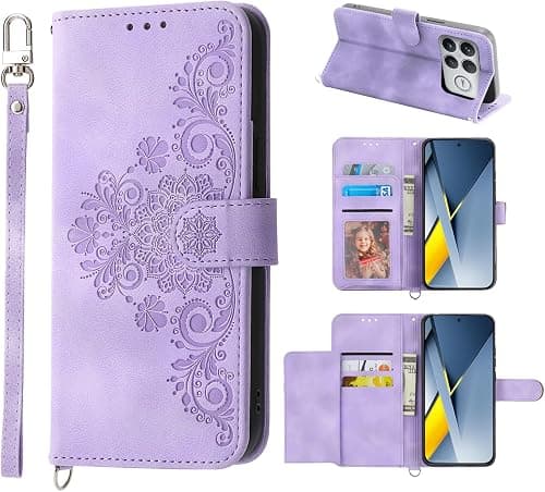 Xiaomi Poco F8 Ultra Case [5 Card Slots] [Stand] [Magnetic Closure Flip Cover] [Wallet] Anti-Drop Phone Case for Xiaomi Poco F8 Ultra 5G Case Purple on Amazon.ae - Price Tracker