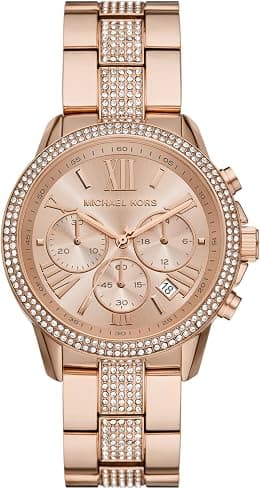 Michael Kors Brynn Women's Watch, Stainless Steel and Pavé Crystal Watch for Women - Best Deal Finder