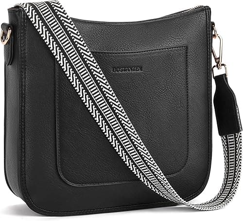 BOSTANTEN Crossbody Bags for Women Trendy Vegan Leather Hobo Handbags Fashion Shoulder Bags Purse with Adjustable Guitar Strap on Amazon.ae - Price Tracker