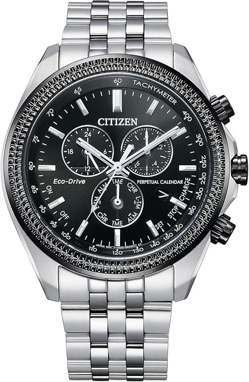 Citizen Men's Eco-Drive Classic Chronograph Watch in Stainless Steel with Perpetual Calendar, Tachymeter on Amazon.ae - Price Tracker