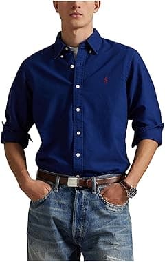 POLO RALPH LAUREN Men's Classic Oxford Long Sleeve Sport Shirt - Amazon.ae Price Tracker