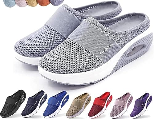Slip-On Walking Shoes Walking Shoes For Women Lightweight Orthopedic Diabetic Walking Sandals Slippers on Amazon.ae - Price Tracker