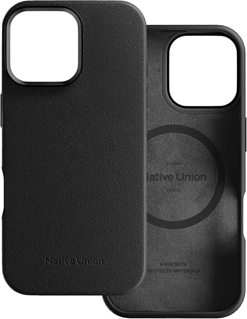 Native Union ACTIVE Case w/Magsafe for Apple iPhone 16 Pro Max 6.9" 2024|10-Ft Drop & Scratch Protection, Leather-like finish, Recycled Materials, Raised Edges, Wireless Charging - Black on Amazon.ae - Price Tracker