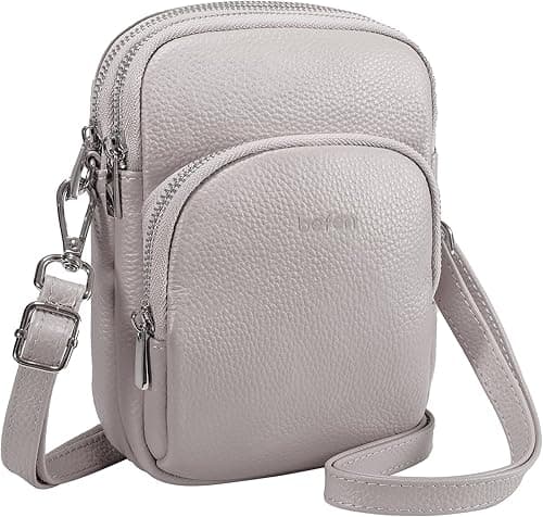 befen Small Genuine Leather Crossbody Bag for Women Trendy Crossbody Purses with RFID Blocking Card Slots on Amazon.ae - Price Tracker