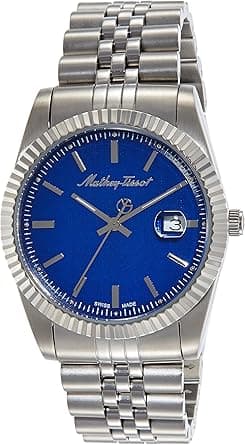 Mathey-Tissot Analog Blue Dial Women's Watch-D810ABU, Blue, Bracelet on Amazon.ae - Price Tracker